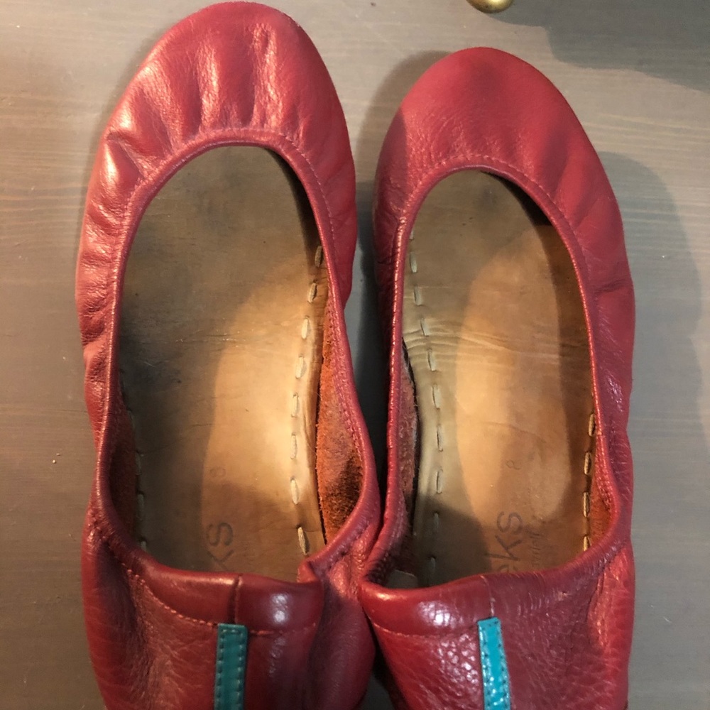 Tieks Red. Size 8.